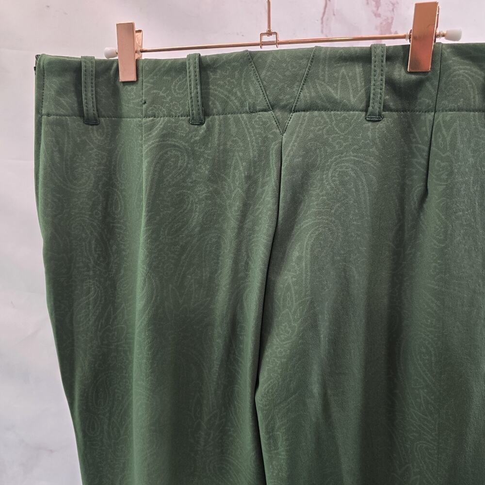 ARIAT Breeches Womens 34 L Green Riding Pant Seat Equestrian Paisley Pro Series - Picture 5 of 11